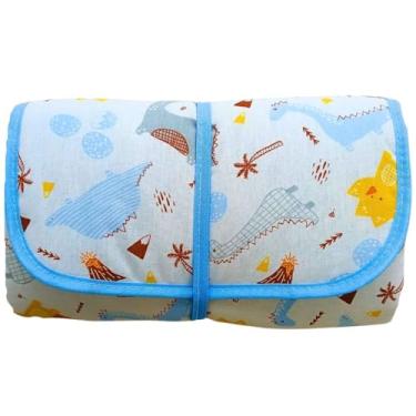 Imagem de Trocador Fraldas Portatil Bolsa Comoda Impermeável Enxoval Menino Menina (Dino Baby)