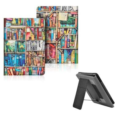 Imagem de Capas para 6" Kindle 10ª Geração 2019 e Kindle 8ª Geração 2016, PU Estojo caso vertical em pé com ativação/repouso automático e alça de mão(Modelo: J9G29R/SY69JL) (4)