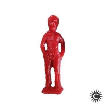 Imagem de Vela - Magia - Unidade - Boneco Masculino - no-brand, Vermelho