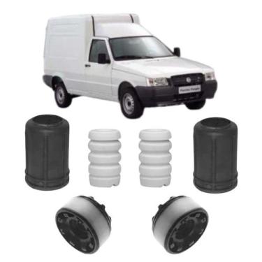 Imagem de Kit Batente Coxim Amortecedor Dianteiro Fiat Fiorino furgão - Jepaflex