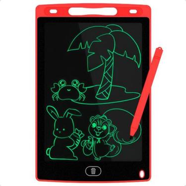Imagem de Lousa Mágica Infantil Digital Desenho Notas E Diversão - NoBrand, Verm