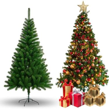 Imagem de Árvore de Natal 2,1m Pinheirinho Verde Luxo com 1000 Galhos para Decoração Natalina Premium