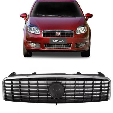 Imagem de Grade Linea Cinza Com Friso Cromado 2008 A 2013