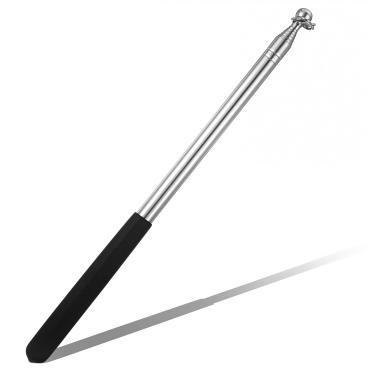 Imagem de Molain Mastros de bandeira telescópicos portáteis, de aço inoxidável 1,6 m, portátil, extensível, retrátil, bastão de apontador de ensino para professor guia