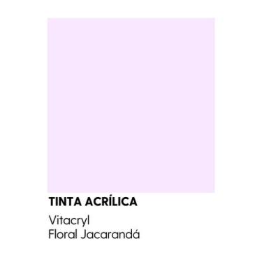 Imagem de Tinta Fosca Premium Violetas - Vitacryl, Floral Jacarandá, 3,6 lts