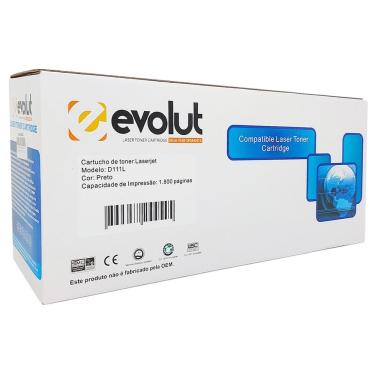 Imagem de Toner Compatível Evolut Samsung Mlt-d111l, Preto, 1800 Páginas