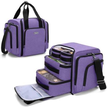 Imagem de Bolsa de cosméticos BAFASO Bolsa de maquiagem de viagem com 4 bolsas r