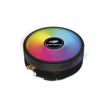 Imagem de Cooler Para Processador C3tech Fc-l20rgb Universal Intel-amd Com Iluminação Rgb Multicores