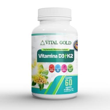 Imagem de VITAMINA D3 + K2-500 mg (60 Cápsulas) VITAL GOLD (1)
