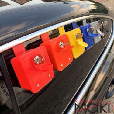 Imagem de Caixinha Porta Chave com Dobradiça em Aço e Proteção UVA, UVB e UVC - 