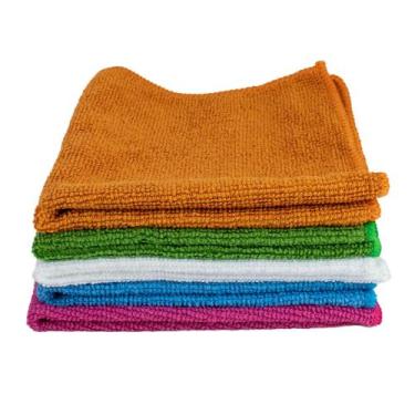 Imagem de Kit 10 Pano Mágico Uso Geral Flanelas Multiuso 30x30cm Ákora Sortidos