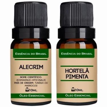 Imagem de Kit 2 Óleos Essenciais 10Ml - Alecrim + Menta Piperita - Essencia Bras