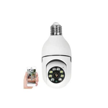 Imagem de Câmera Ip Segurança Lâmpada Panorâmica Visão Noturna Sensor de Movimen