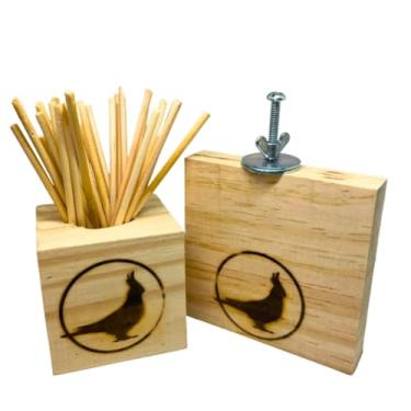 Imagem de Brinquedo Para Calopsita Pega Palito E Plataforma