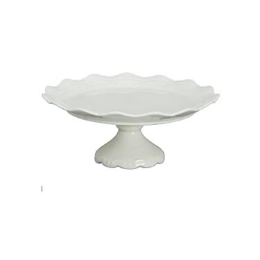 Imagem de Suporte de bolo branco para decoração de mesa de sobremesa de casamento, adereços de decoração de sobremesa, moldura de exibição de bolo de festa, bandeja de cerâmica, prato de bolo, doces, cupcake