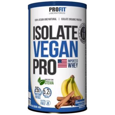Imagem de Whey Vegano Isolate Vegan Pro 480g - Profit (Pote 480g, BANANA COM CANELA)