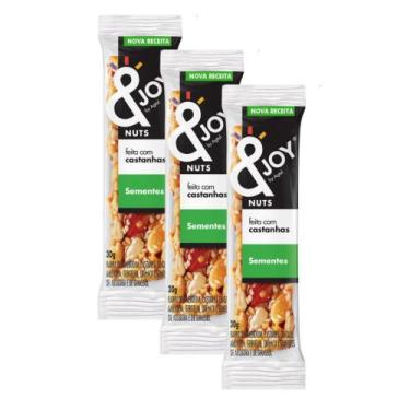 Imagem de Kit 3 Barra de Cereais & Joy Mixed Nuts Sementes 60g