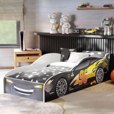 Imagem de Cama Infantil Carro Com Grade Proteção Preto - MAXI DO BRASIL