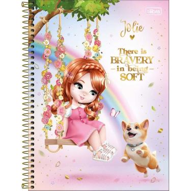 Imagem de Caderno Espiral Grande Universitário Jolie 10 Matérias 160 Folhas Capa Dura Tilibra