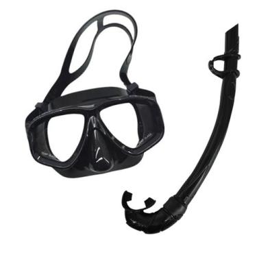 Imagem de Mascara de Mergulho Snorkel Oculos Tubo Respirador Nataçao Banho Praia