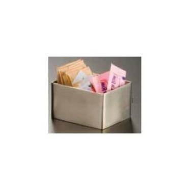 Imagem de American Metalcraft Suporte retangular de aço inoxidável SSPH4, 7 cm C x 8,25 cm L, acabamento acetinado