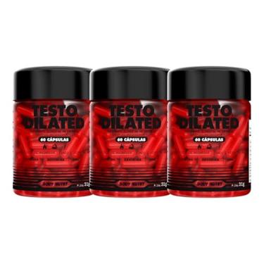 Imagem de Kit 3x Dilated Vitaminas e Minerais Pote 60 Cápsulas com Boro Arginina Piridoxina Boro Masculino Feminino Suplemento em Cáps 100% Natural Rico em Magnesio Zinco e Vitamina B6 - Body Nutry