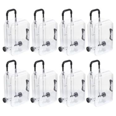 Imagem de TOPPERFUN 8 mini malas, caixas de doces, caixa de lembrancinhas em formato de bagagem, novidade para casamento, festa de aniversário