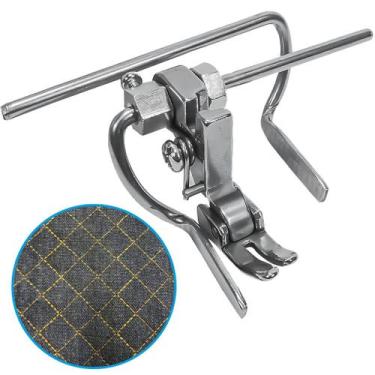 Imagem de Sapata Calcador Com Guias Costuras Paralelas Reta Industrial - Evolver