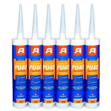Imagem de Kit 6 Adesivo Selante PU 40 Cinza AutoFix 360G, Único