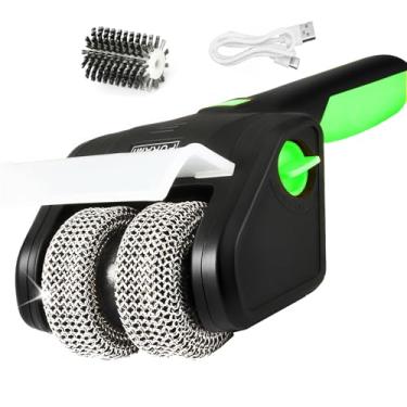 Imagem de Limpador de grelha elétrica de alta velocidade sem cerdas PURAMI sem fio ao ar livre escova de bateria para churrasco, lítio recarregável 8V 700r/min. Elimine acessórios de churrasco resistentes