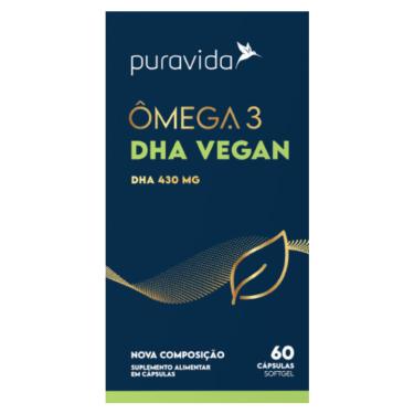 Imagem de Vegan Ômega 3 DHA Puravida 500mg 60caps