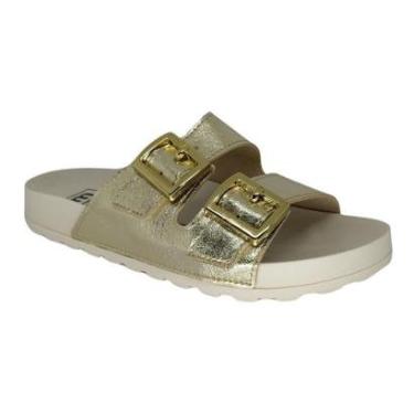 Imagem de Sandália Rasteira Feminina Moleca Flats Com Fivelas-Feminino