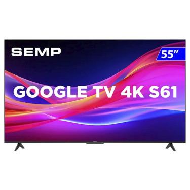 Imagem de Smart TV Semp LED 55 Polegadas 4K UHD Google TV 55S61