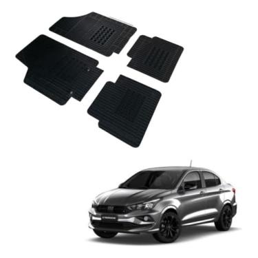 Imagem de Jogo de Tapete de Borracha Preto para Fiat Cronos 2018 a 2022 4 Peças - Carfloor G035.0