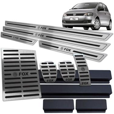 Imagem de Soleira + Pedaleira + Descanso Fox 2004 A 2013 Preto Br