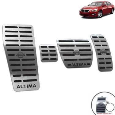 Imagem de Descanso + Pedaleira Aço Inox Nissan Altima 2014 Preto