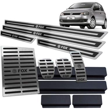 Imagem de Soleira + Pedaleira + Descanso Fox 2004 A 2013 Preto Ar