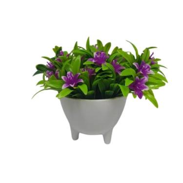 Imagem de Vaso de Flores Plantas Artificiais Decorativas - Arranjo - Decor Artif