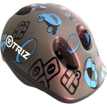 Imagem de capacete BABY CZ/AZUL DESENHO - Triz