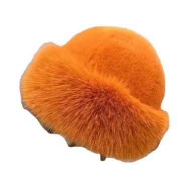 Imagem de Gorro De Inverno Feminino De Pelúcia Espessa E Quente Estilo Mongol - 