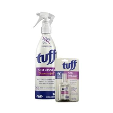 Imagem de Kit Tuff Sem Passar 350ml + 60ml, Spray Desamassador de Roupas, Revitaliza e Perfuma