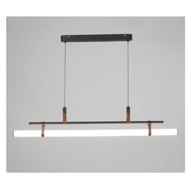 Imagem de Designer - Luzes Pendentes Tubo Longo Vidro Pendente Cozinha Mesa Sala de Jantar Escritório Café Preto Ouro Luminárias Lustre Luminária
