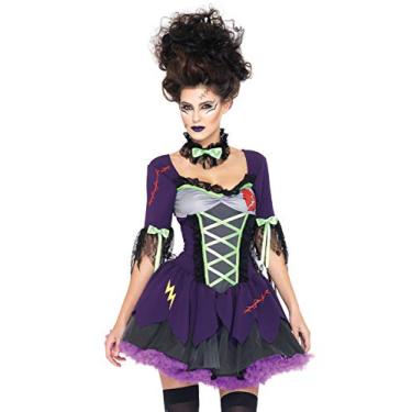 Imagem de Leg Avenue Fantasia de noiva de Frankie, Roxa, Small/Medium