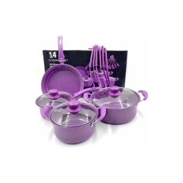 Imagem de Conjunto de panelas, conjunto de panelas antiaderentes, 14 peças de es