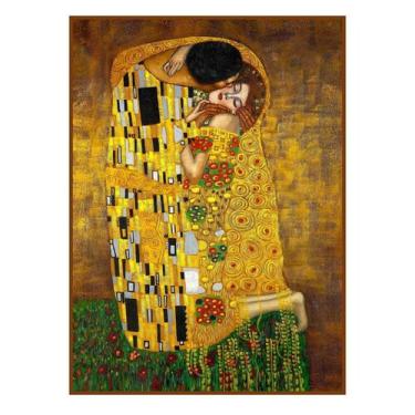 Imagem de Pintando O Beijo 50x70 cm em moldura - Lightbek Official Store