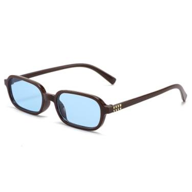 Imagem de Óculos de sol com armação oval retrô, óculos de sol personalizados da moda, armação pequena, estilo punk, estilo olho de