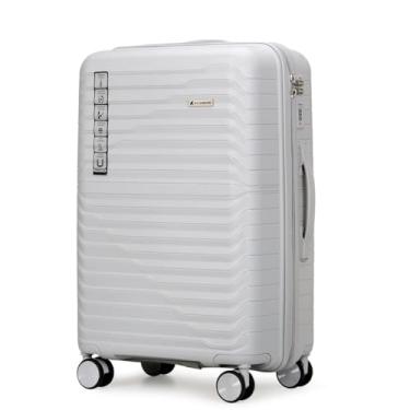 Imagem de Mala de Viagem 23kg Média em Polipropileno Anti Impacto Zíper Anti Furto Rodas 360º - Portland - Allabard