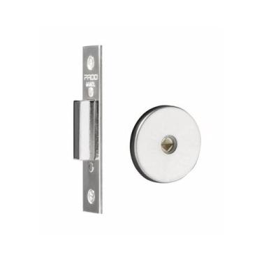 Imagem de Fechadura Trava Auxiliar Tetra Chave IX 1000 Redonda Inox Polido 40mm 