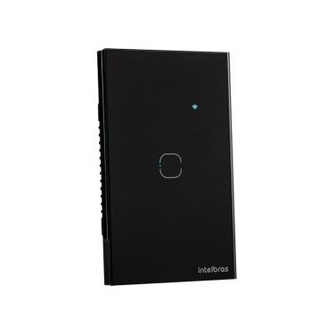 Imagem de Interruptor Smart Zigbee Touch 1 Preto Intelbras EZS 1001