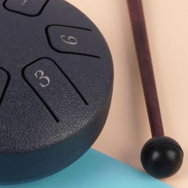 Imagem de Mingzhe MINI BRINQUEDO DE ENIGMA DE TAMBOR DE LÍNGUA ETÉREA DE 6 NOTAS PARA CRIANÇAS INSTRUMENTO DE PERCUSSÃO (Azul escuro)